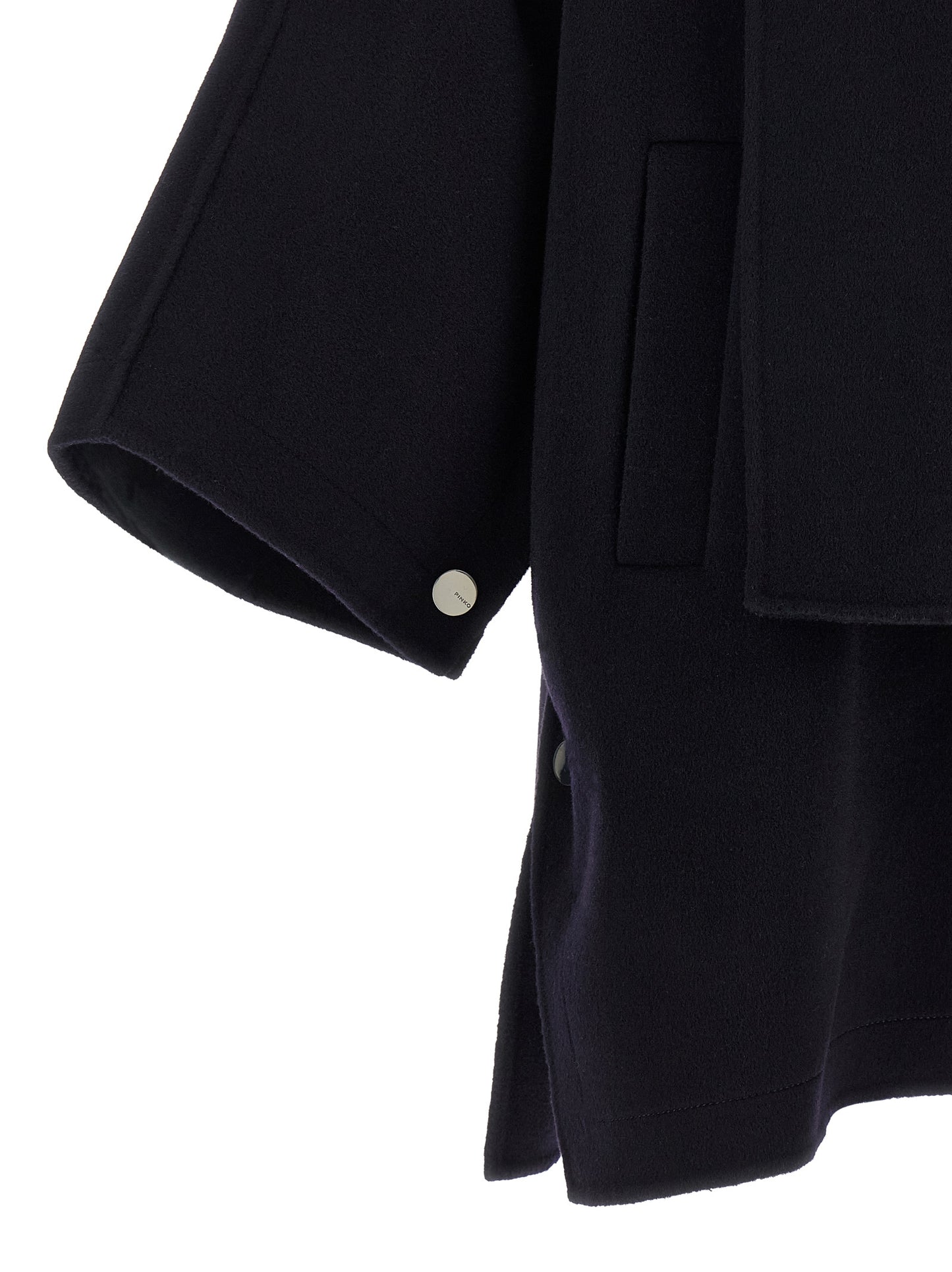 Cape by PINKO for women in polyamide & wool blue & silver features an captivating silhouette, showcasing a sophisticated and captivating for a truly captivating finish.