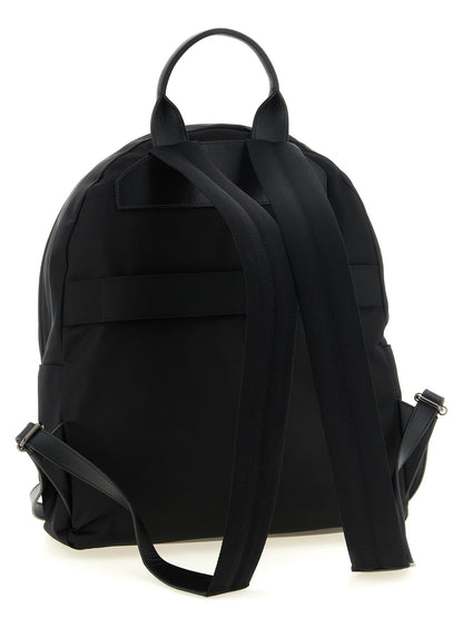 Backpack by Kiton for men in polyamide leather & canvas black & red presents a versatile Polyamide Leather & Canvas Backpack design, showcasing a secure zipper with ample external-pockets and versatile handle, backpack-strap & adjustable-strap for a versatile finish.