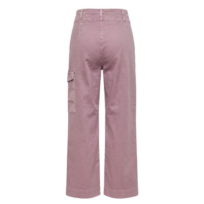 Trussardi Jeans Purple Cotton Women Pants