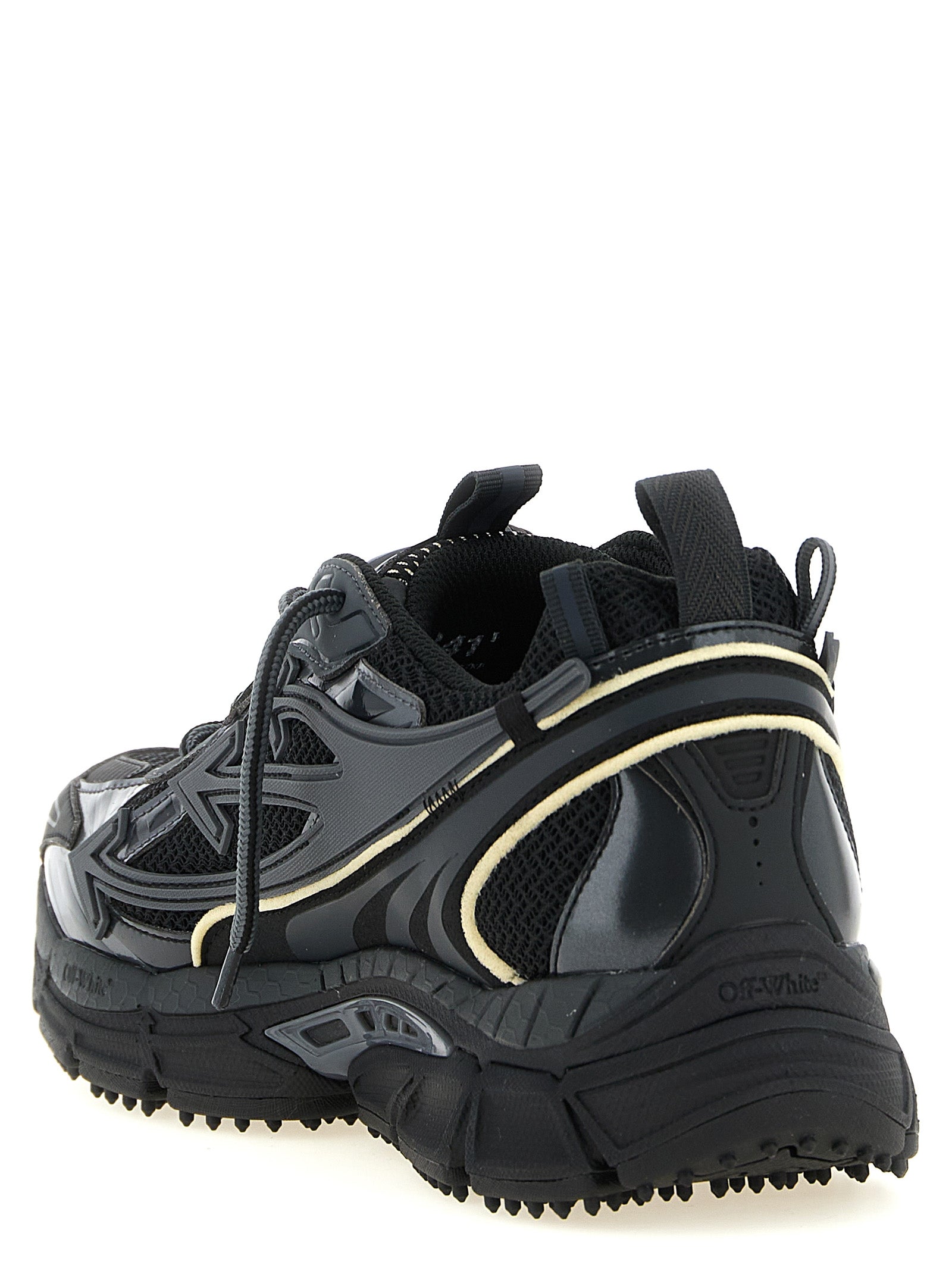 Athletic Sneakers Off-White men polyamide polyethylene & polyurethane black, gold, white & signature featuring a avant-garde Men's Athletic Polyamide Polyethylene & Polyurethane Sneakers design with a avant-garde athletic style for a refined finish.