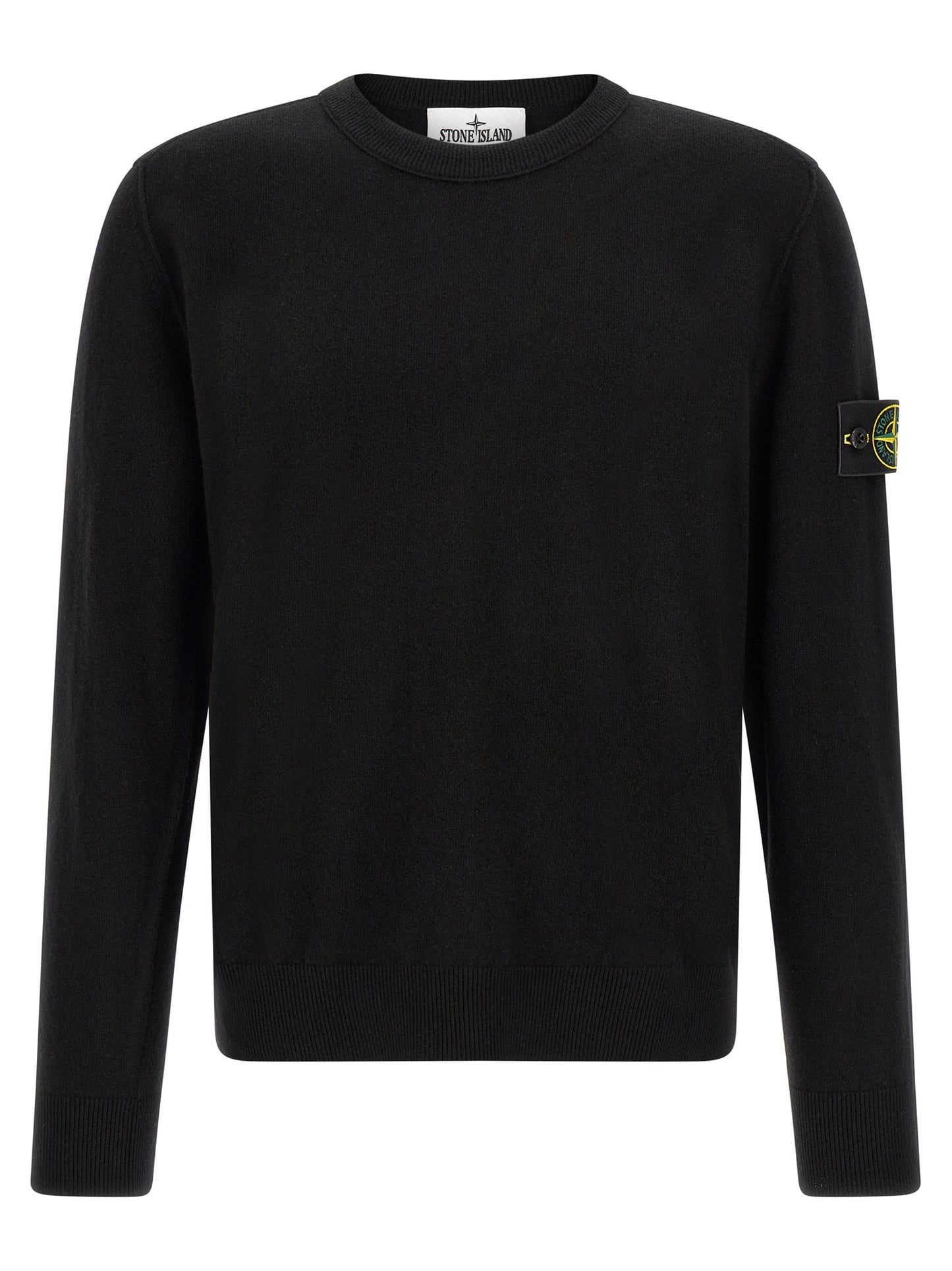 Stone Island Black Virgin Wool Cardigan