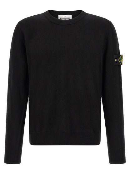 Stone Island Black Virgin Wool Cardigan