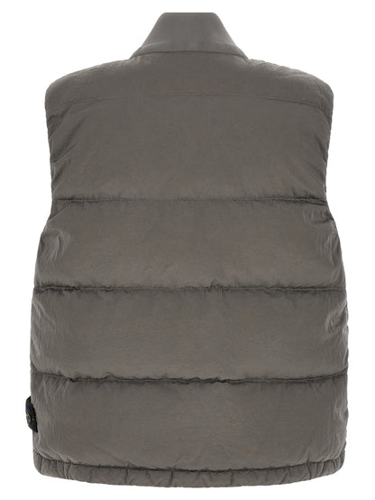 Stone Island Gray Polyamide Sleeveless Jacket