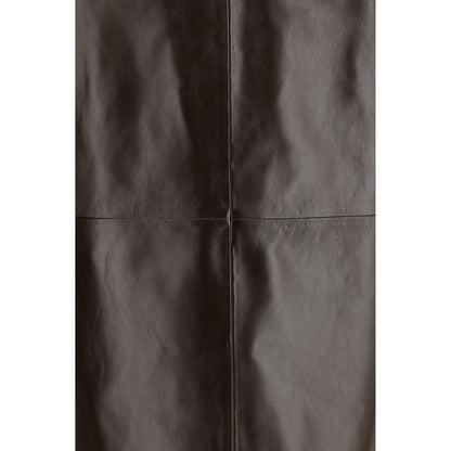 Skirt by Arma for women in leather brown & patterned showcases a sultry silhouette, elegantly defined by its long and the sophisticated sultry design of the Women's Leather Long Skirt.