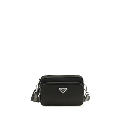Shoulder Bag by Prada for men in polyamide black features an effortlessly chic silhouette with a secure , ample , and versatile shoulder-strap for effortlessly chic everyday luxury.