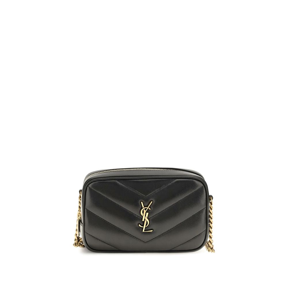 Shoulder Bag by Saint Laurent for women in lamb leather black presents a versatile silhouette, showcasing a secure and versatile with versatile shoulder-strap for a sophisticated look.