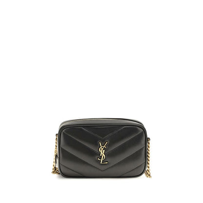 Shoulder Bag by Saint Laurent for women in lamb leather black presents a versatile silhouette, showcasing a secure and versatile with versatile shoulder-strap for a sophisticated look.
