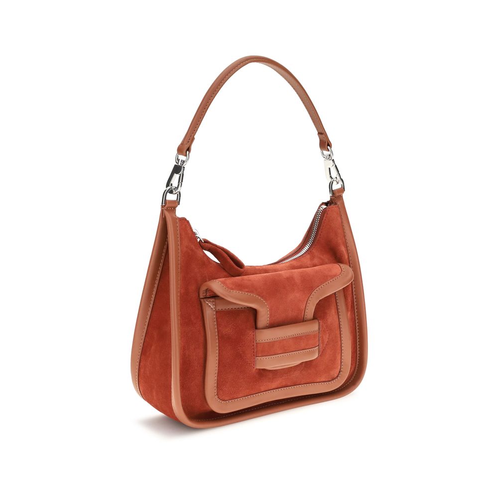 Shoulder Bag by Pierre Hardy for women in bos taurus calf leather brown features a effortless chic silhouette with a secure , ample , and versatile shoulder-strap for a effortless chic finish.
