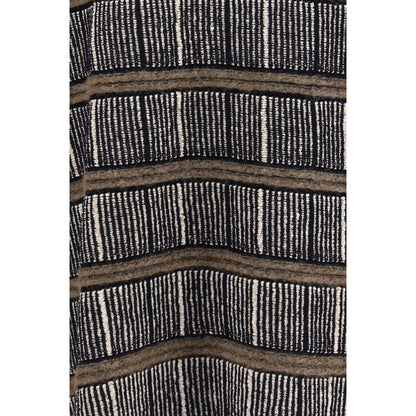 Sweatshirt by Giorgio Armani for men in polyamide silk & virgin alpaca wool blue, patterned & striped features an enviable silhouette, showcasing a premium and refined for a truly enviable finish.