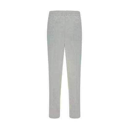 Casual Pants by Brunello Cucinelli for men in linen white presents a refined pantology silhouette, artfully defined by a refined pantology regular-fit, long, and a sophisticated .