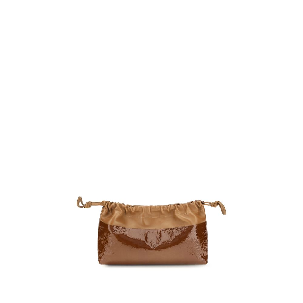 Shoulder Clutch Bag by Pierre Hardy for women in bos taurus calf leather bicolour features an effortlessly chic silhouette with a secure , ample , and versatile shoulder-strap for effortlessly chic everyday luxury.
