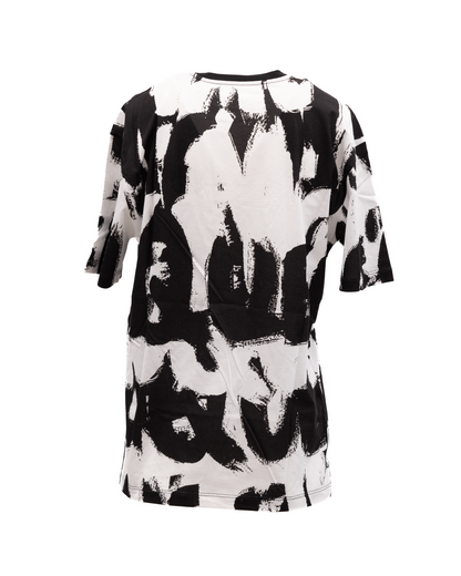 Alexander McQueen Black and White Cotton T-shirt