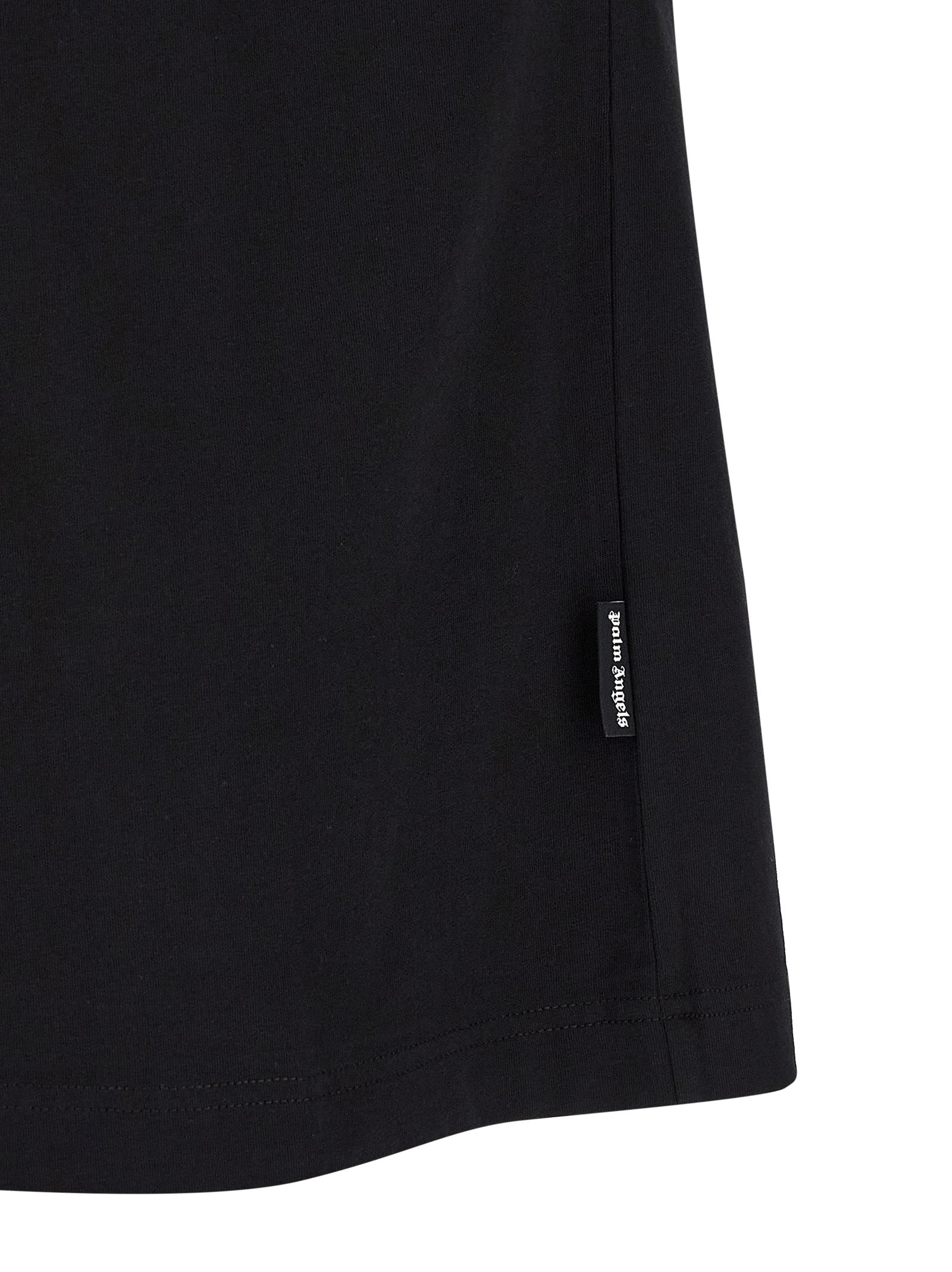 T-Shirt by Palm Angels for men in cotton black & multicolor features an edgy silhouette, meticulously detailed with a sophisticated and for a truly edgy finish.