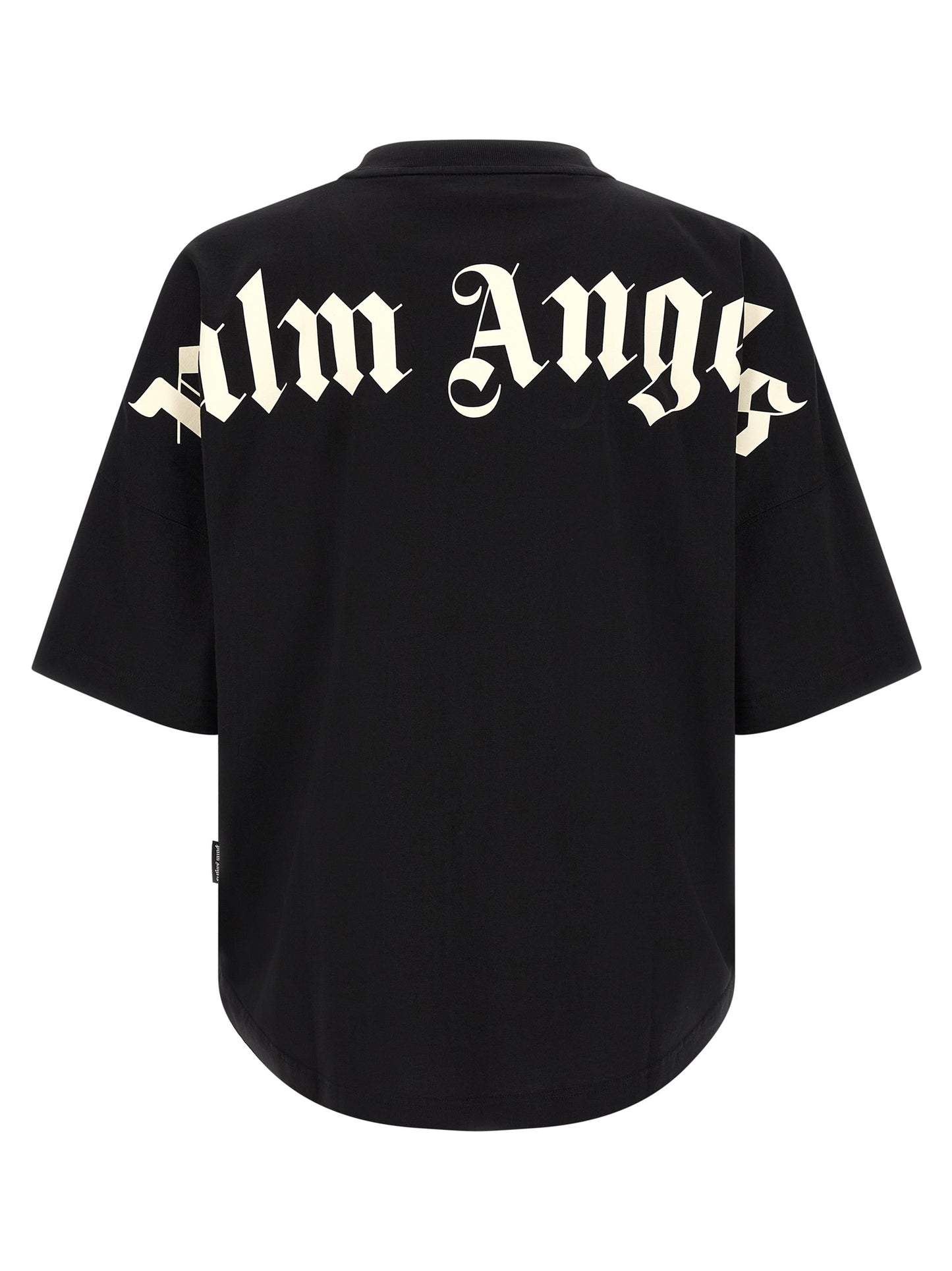 T-Shirt by Palm Angels for men in cotton black & white features an on trend silhouette, perfectly showcasing a on trend and for an elevated aesthetic.
