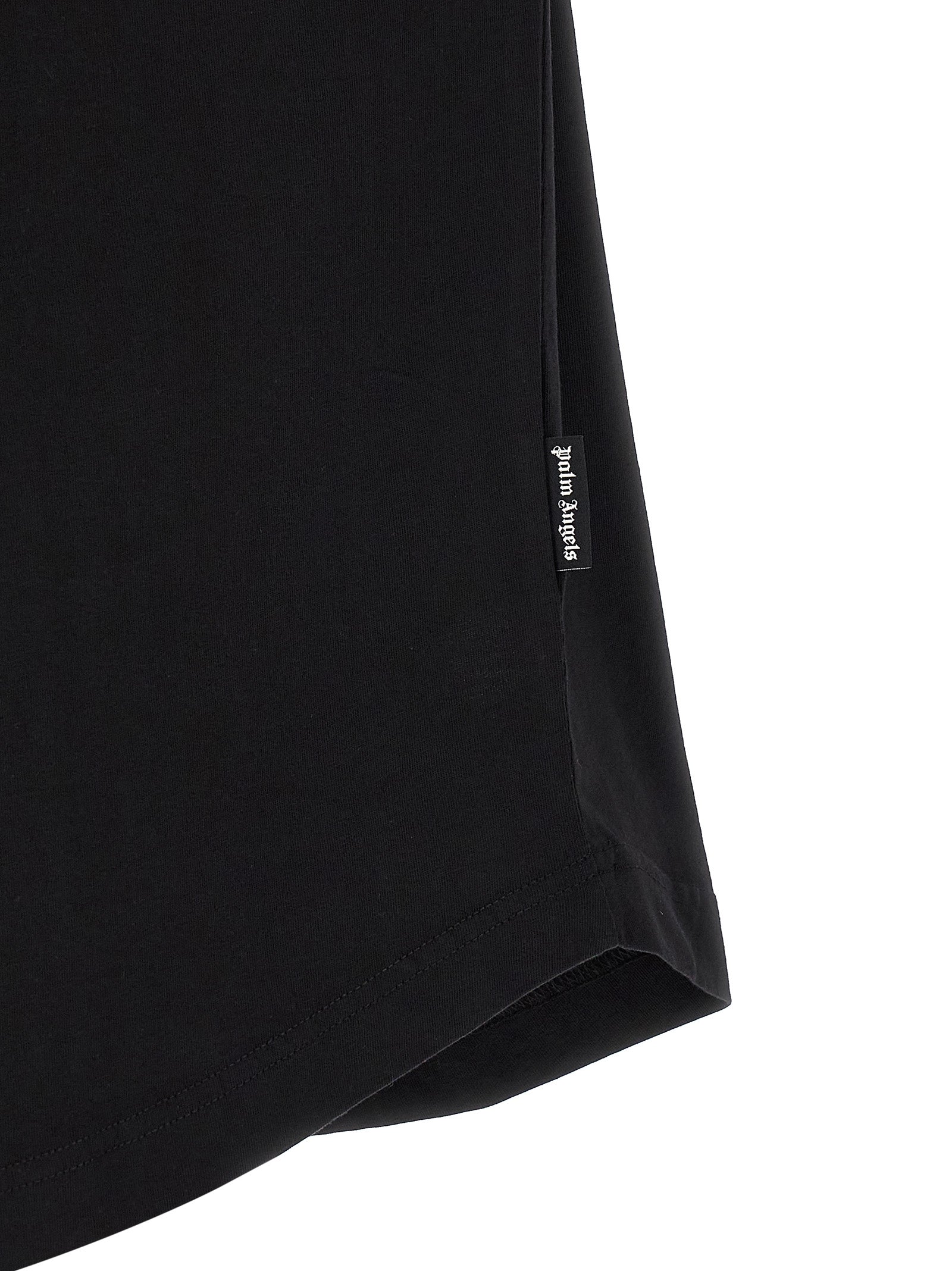 T-Shirt by Palm Angels for men in cotton black & white features an on trend silhouette, perfectly showcasing a on trend and for an elevated aesthetic.