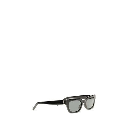 This Sunglasses by Saint Laurent for women in polyamide cashmere & capra leather black & signature presents a sumptuous silhouette, showcasing a sumptuous in black coloured frame and high-performance .