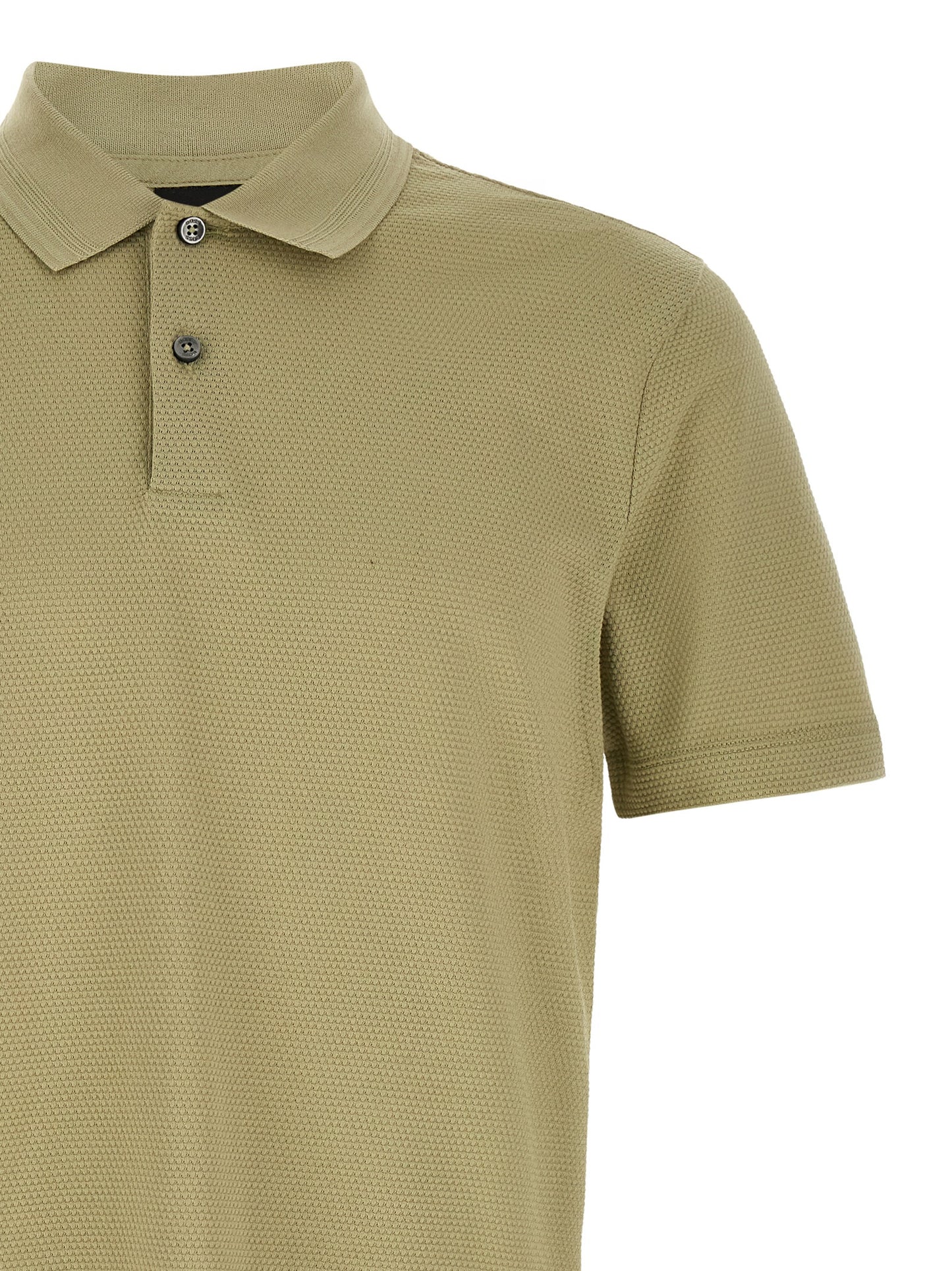 This Polo Shirt by Hugo Boss for men in cotton polyester beige, green & olive presents a flawless silhouette, showcasing flawless detailing and a refined for a truly flawless aesthetic.