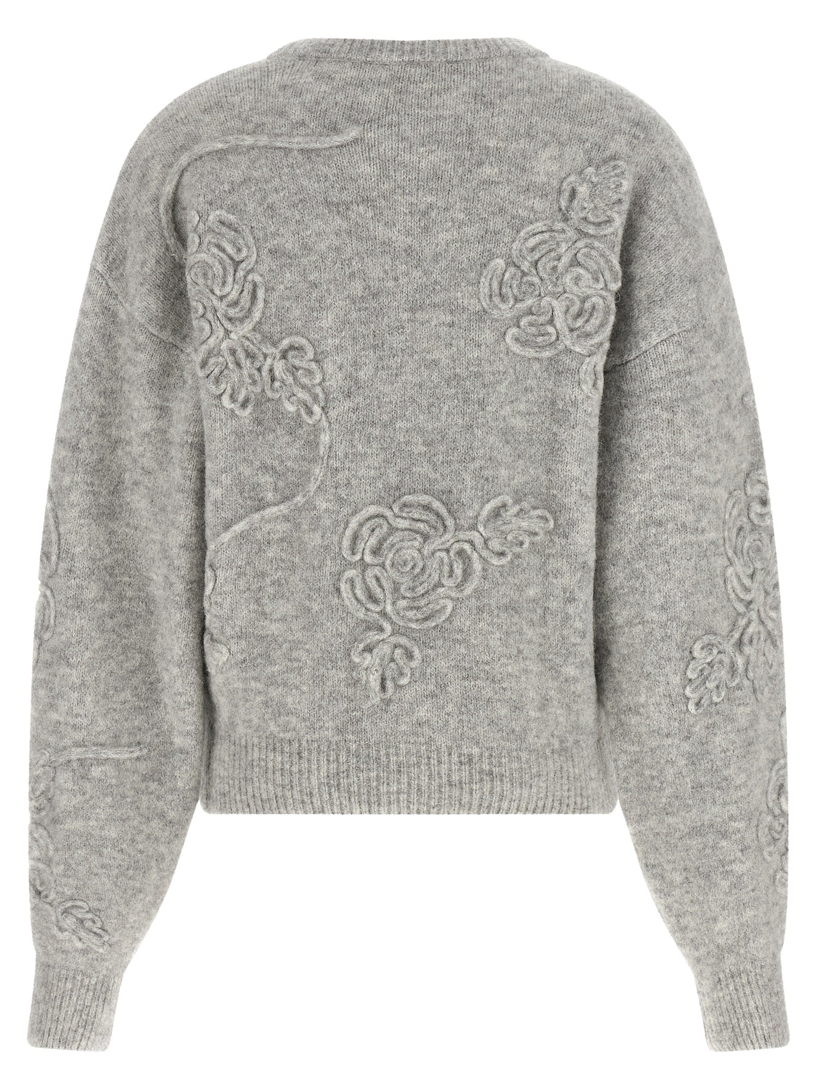 Cardigan by ROTATE BIRGER CHRISTENSEN for women in polyamide & alpaca wool gray, light-grey & floral features an impeccable silhouette, showcasing a sophisticated and detail for a truly impeccable finish.