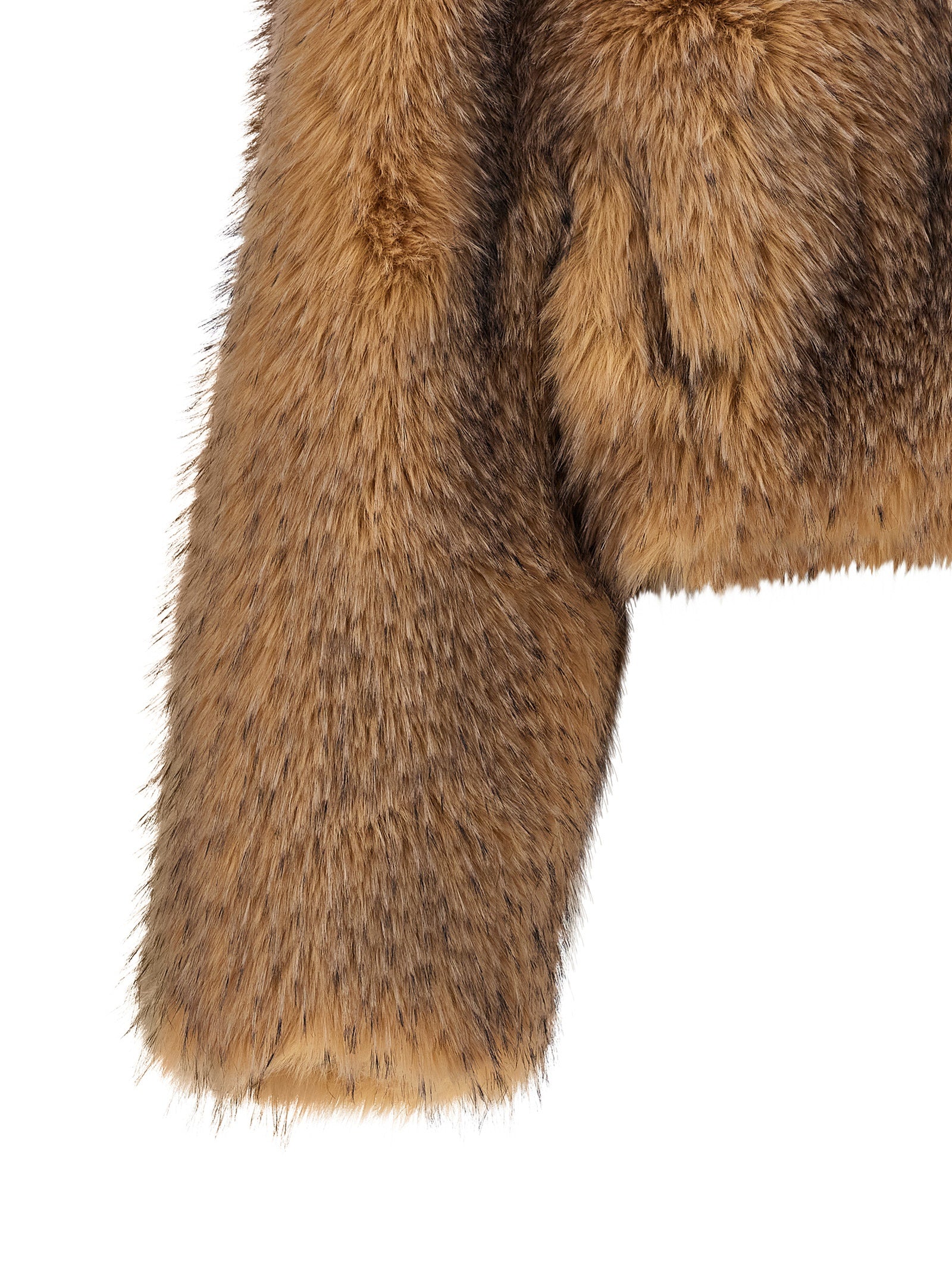 Overcoat by ROTATE BIRGER CHRISTENSEN for women in viscose polyester faux fur beige & brown features a contemporary silhouette showcasing a contemporary and refined for a sophisticated finish.