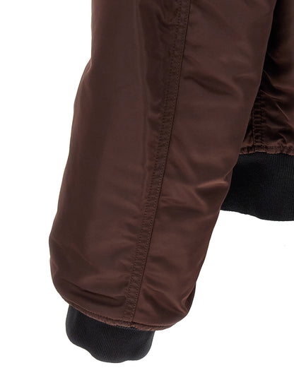 Bomber Jacket by Maison Margiela for men in polyamide leather multicolor & patterned showcases a bohemian silhouette, artfully detailed with a bohemian and signature pockets for a truly bohemian finish.