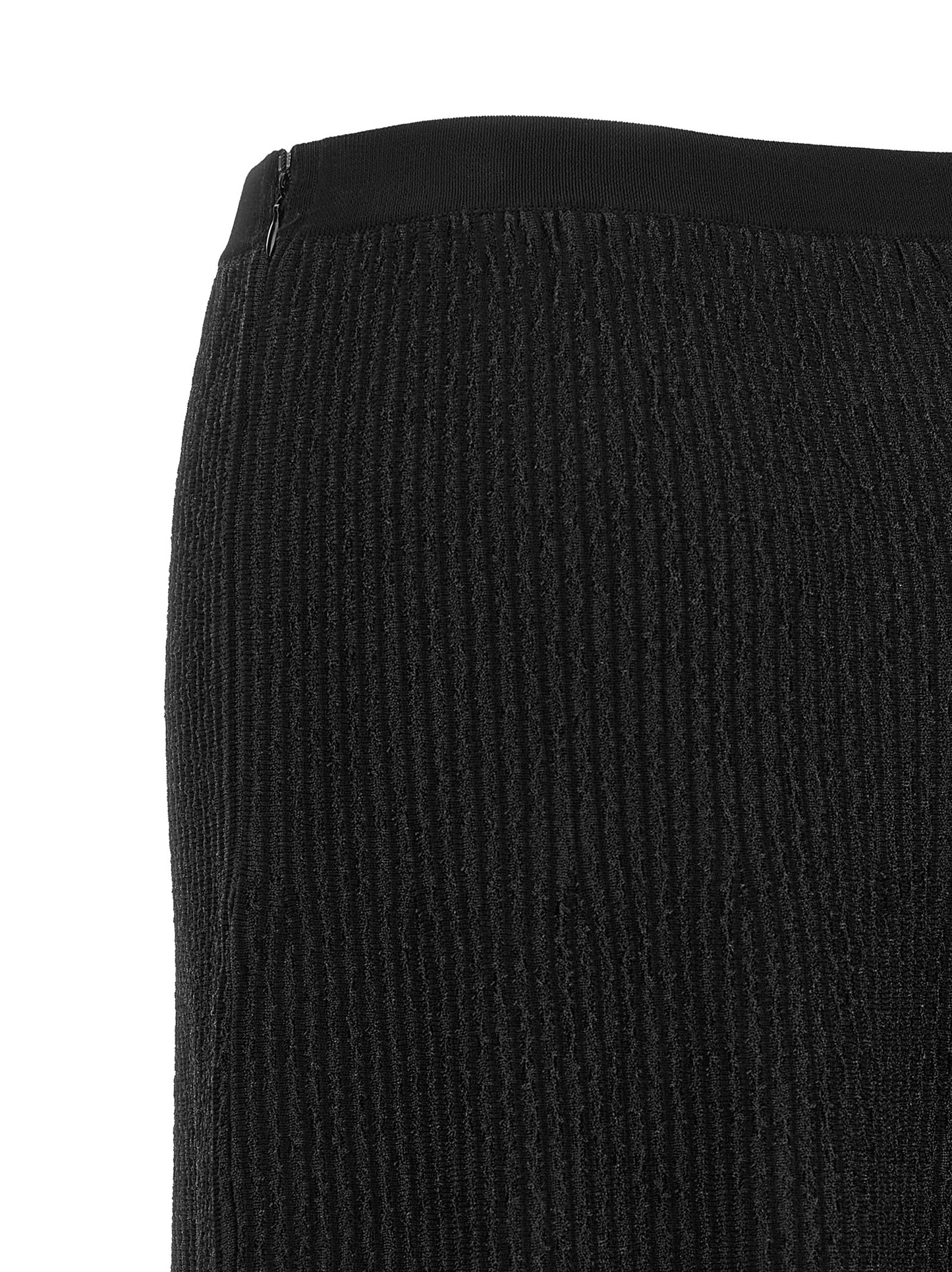 Skirt by Elisabetta Franchi for women in polyamide polyester viscose black & patterned showcases a dramatic silhouette, artfully capturing the essence of the Flow Women's Pleated Polyamide Polyester Viscose Skirt in a dramatic midi cut for a refined look.