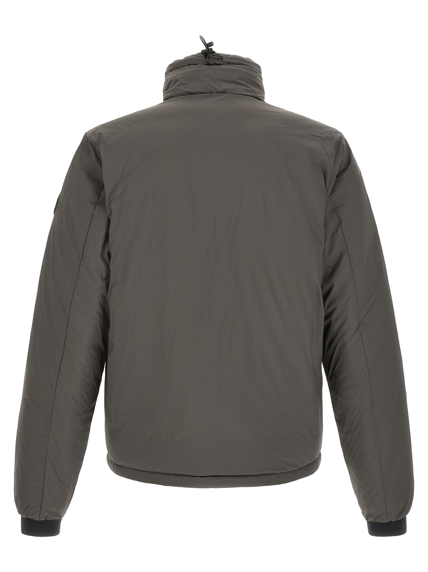 Overcoat by Canada Goose for men in polyamide bicolour, green & olive features an voluminous silhouette, showcasing distinct thermal, pockets & insulated and a voluminous for a truly voluminous aesthetic.