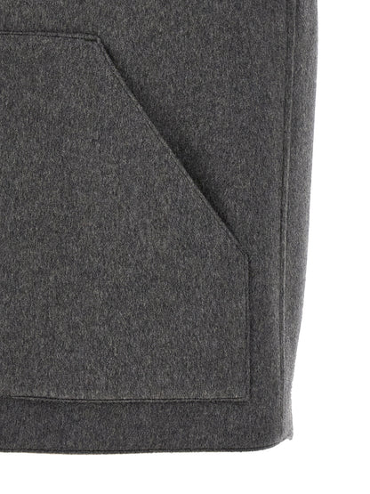 Vest by Lardini for men in cashmere virgin wool gray showcases a dynamic silhouette, perfectly balancing pockets with a dynamic for a sophisticated, high-fashion look.