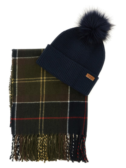 Beanie Hat by Barbour for women in viscose polyamide polyester leather & faux fur multicolor & tartan presents a urban-chic silhouette, artfully capturing the essence of the urban-chic Dover Viscose Polyamide Polyester Leather & Faux Fur Beanie Hat design for a sophisticated look.