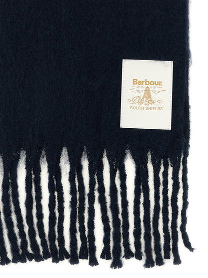 Scarf by Barbour for women in polyester navy & signature presents a effortlessly chic silhouette, artfully capturing the essence of the effortlessly chic Polyester Scarf design for a sophisticated look.