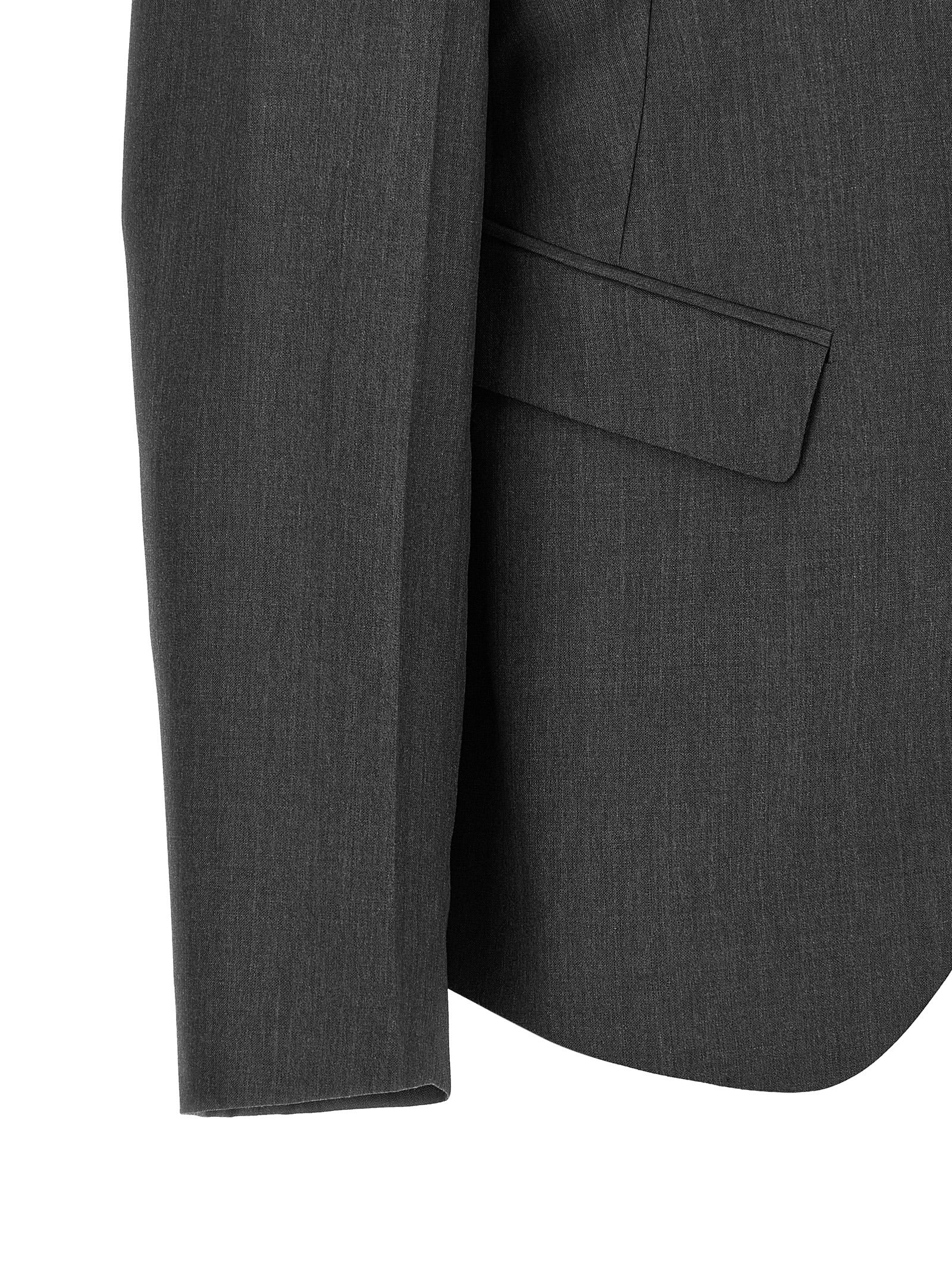 Blazer by Jil Sander for women in mohair wool gray features an sartorial silhouette, showcasing a sophisticated and sartorial for a truly sartorial finish.