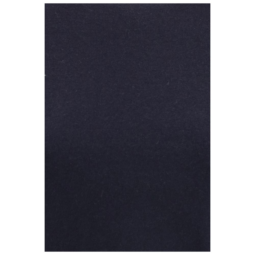 T-Shirt by Extreme Cashmere for women in cashmere cotton & capra leather blue features a plush silhouette, showcasing a sophisticated and for a truly plush finish.