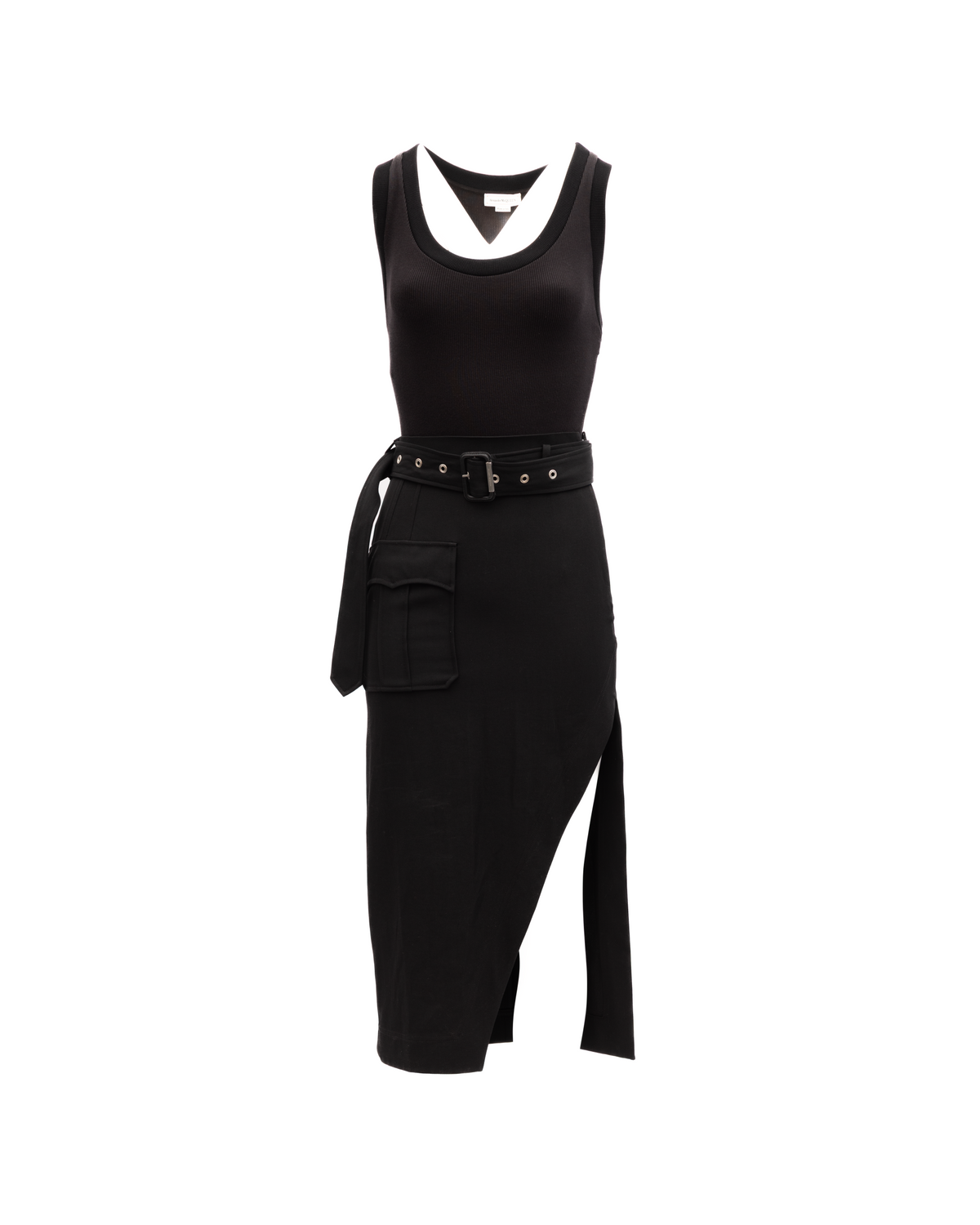 Alexander McQueen Women's Cocktail Silk & Acetate Dress - Black