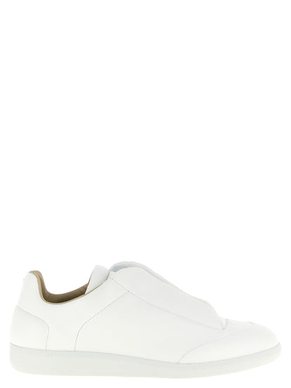 Sneakers by Maison Margiela for men in calfskin leather white & signature features an versatile design from the Men's Low Top Calfskin Leather Sneakers collection, highlighting a versatile low-top style for a premium, high-fashion look.