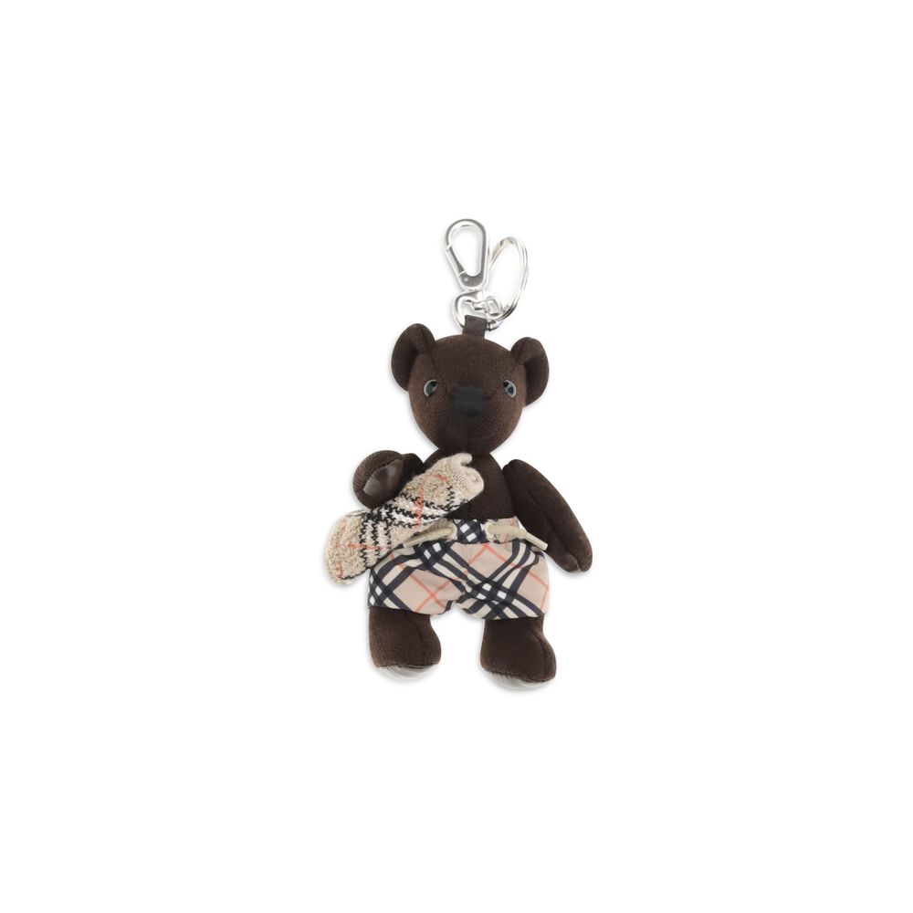 Keychain by Burberry for men in merino wool and brown & signature showcases a artisanal design, artfully incorporating , , and for a artisanal finish.