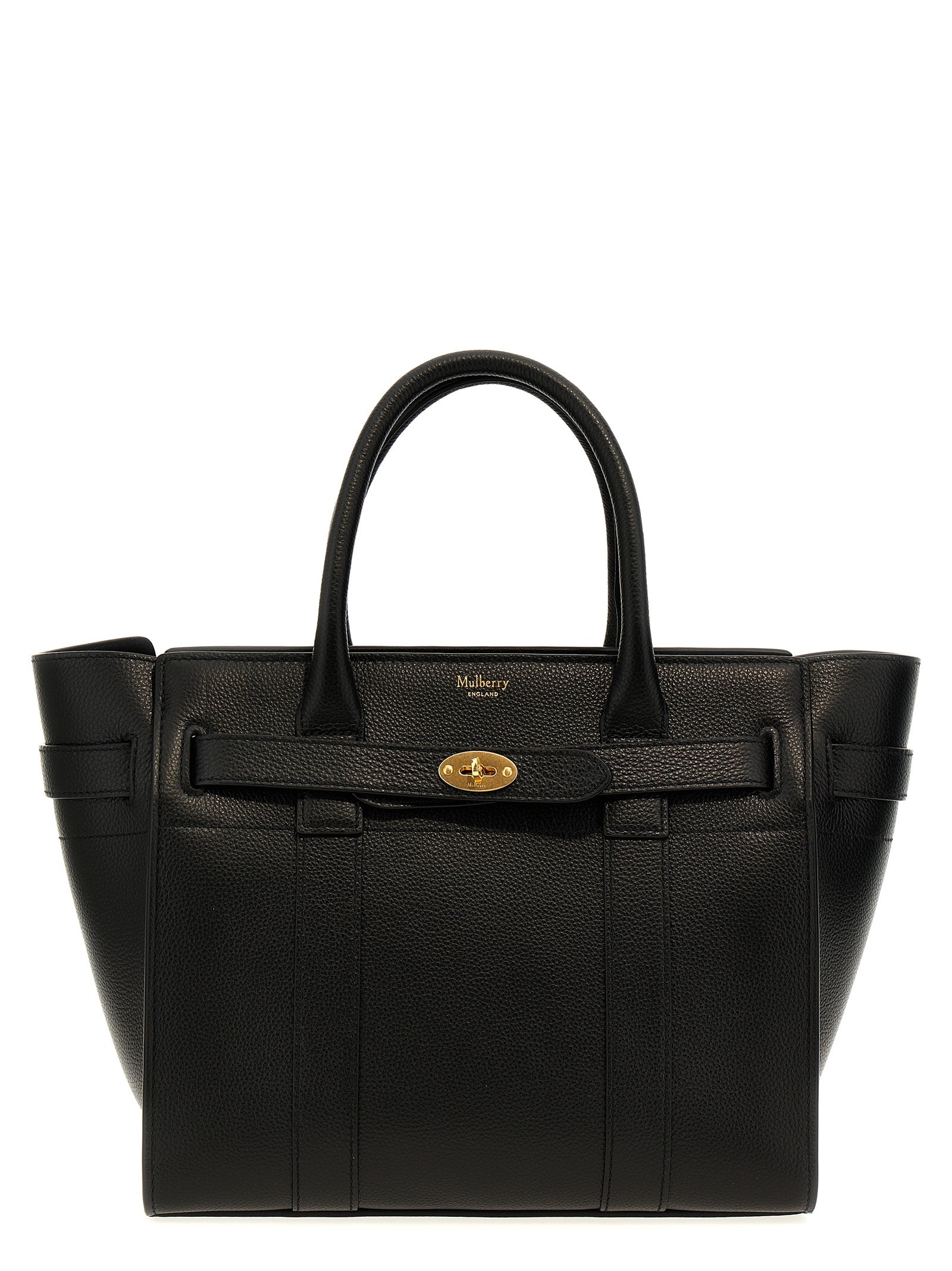 Small Tote Bag by Mulberry for women in calfskin leather black features an sumptuous Calfskin Leather Small Tote Bag design with a secure , ample , and versatile shoulder-strap & handle for an sumptuous finish.