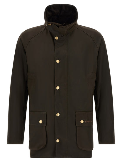 Jacket by Barbour for men in cotton corduroy brown showcases a contemporary silhouette, detailed with a contemporary and premium pockets for a sophisticated finish.