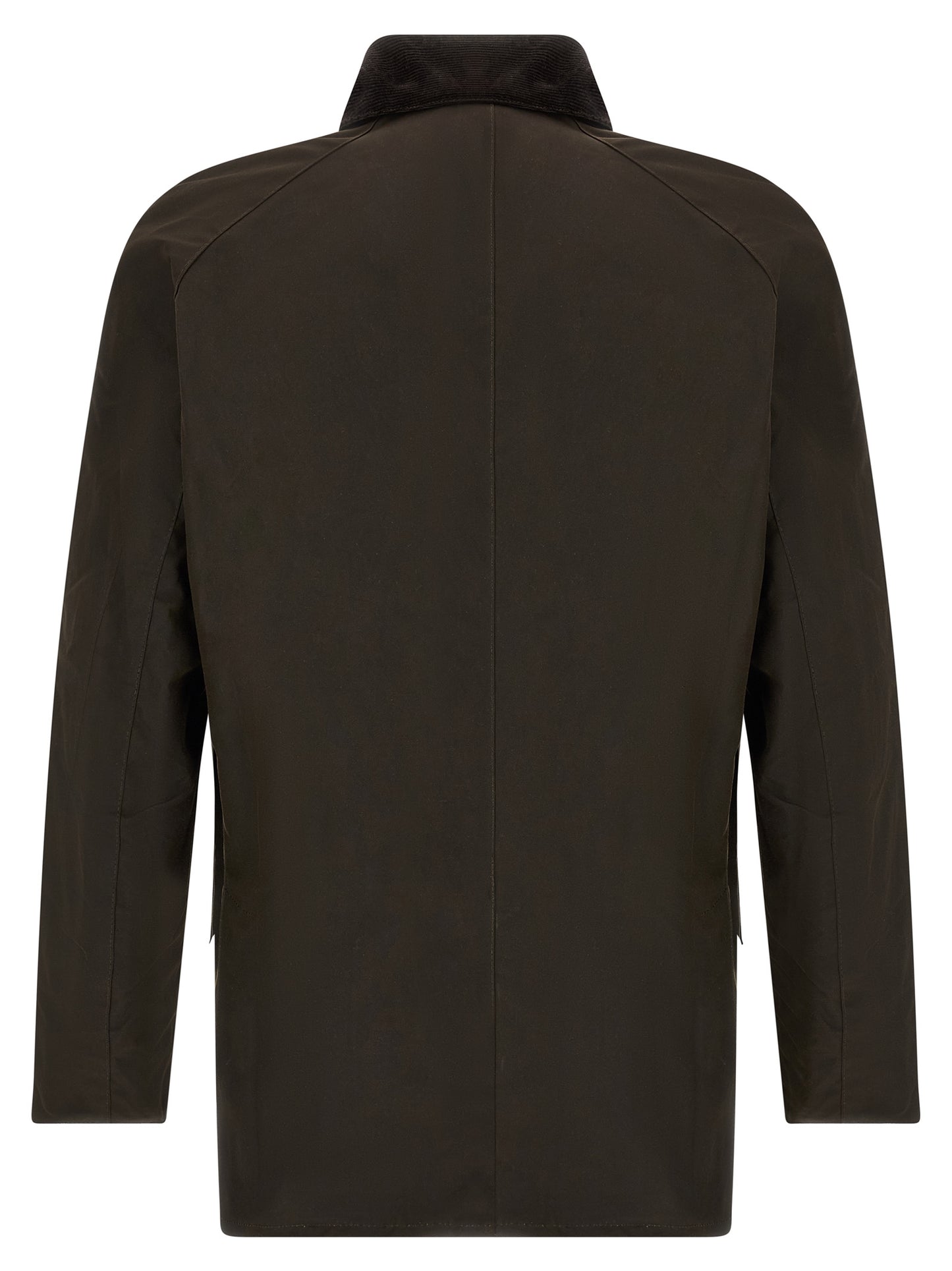 Jacket by Barbour for men in cotton corduroy brown presents a impeccable silhouette, showcasing distinct pockets and a impeccable for a sophisticated finish.