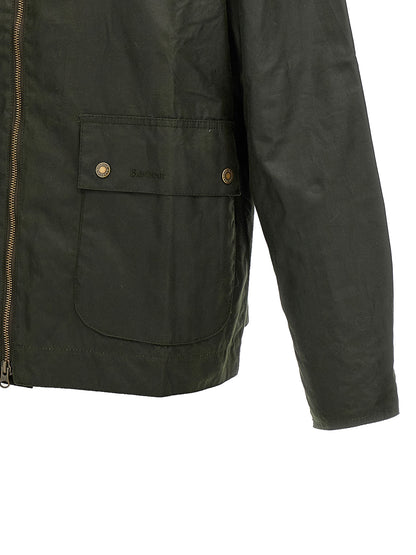 Overcoat by Barbour for men in cotton corduroy bicolour & green features a cosy chic silhouette, artfully detailed with a sophisticated and premium pockets for a cosy chic finish.