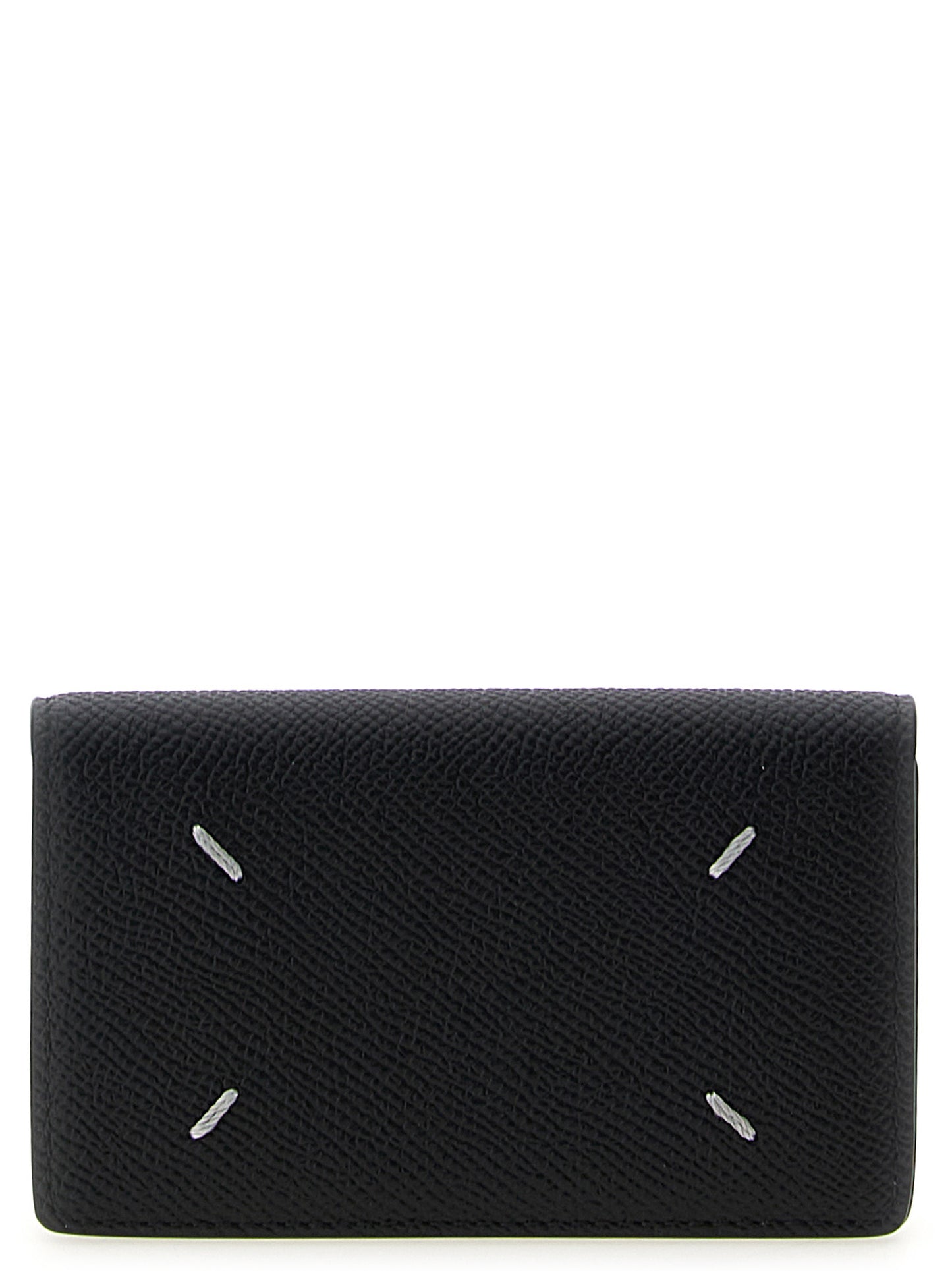 Cardholder Card Case by Maison Margiela for men in calfskin leather black features a polished Calfskin Leather Cardholder Card Case design with polished card-organization.