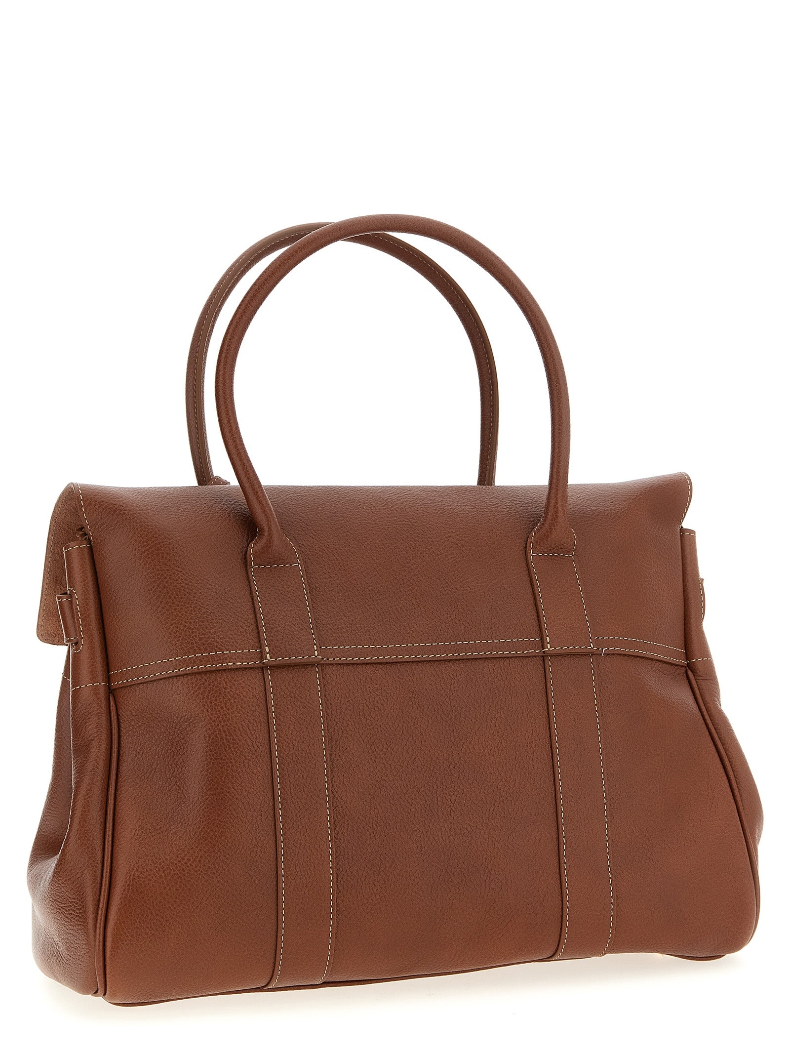 Shoulder Flap Bag by Mulberry for women in calfskin leather brown presents a versatile silhouette, showcasing a secure flap and versatile with versatile shoulder-strap, adjustable-strap & handle for a sophisticated look.