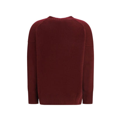Sweatshirt by Allude for women in cashmere & capra leather bordeaux features an magnificent silhouette, showcasing a sophisticated crew neckline and detail for a truly magnificent finish.
