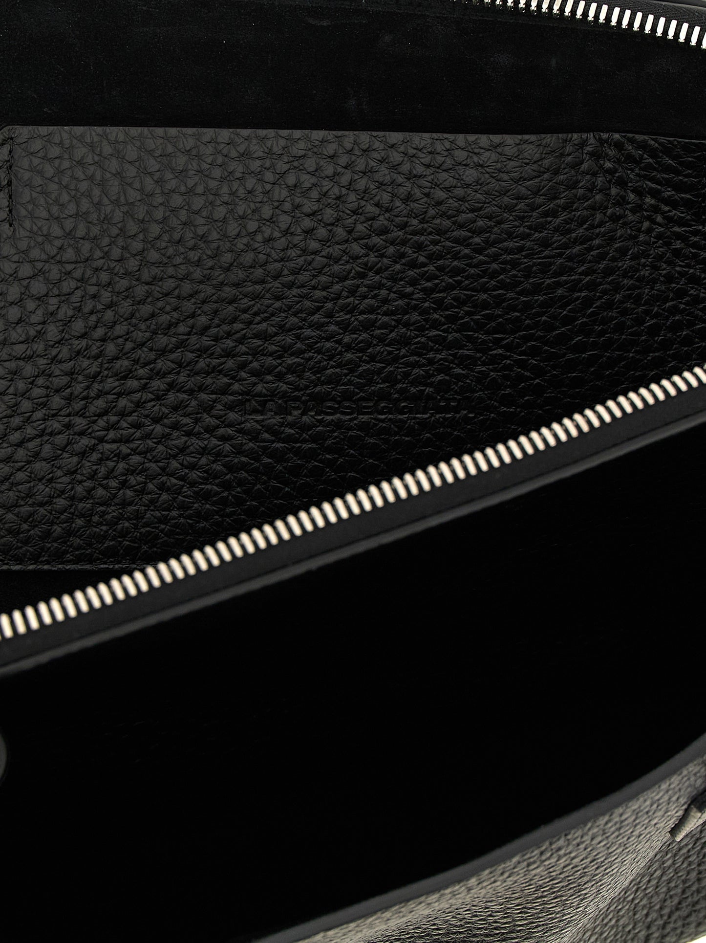 Medium Shoulder Bag by The Attico for women in bos taurus leather black & silver features a distinguished silhouette, showcasing a secure zipper and distinguished with versatile shoulder-strap & handle for a distinguished finish.