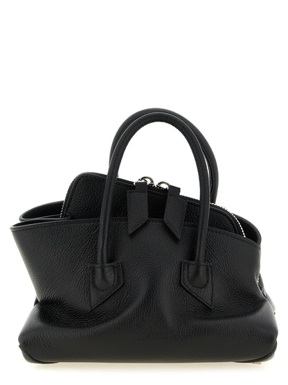 The Attico La Passeggiata Bos Taurus Leather Mini Handbag - Black