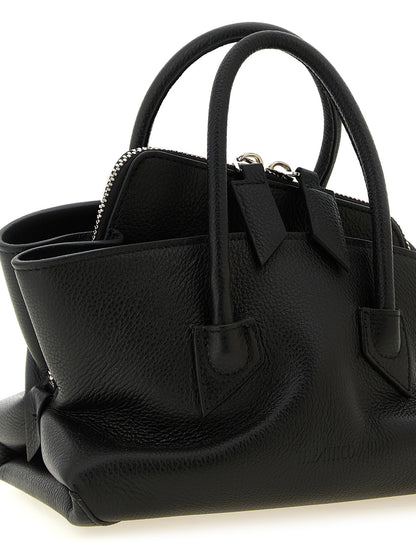 The Attico La Passeggiata Bos Taurus Leather Mini Handbag - Black