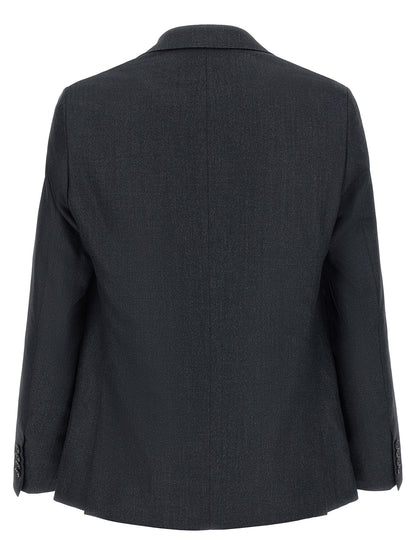 Pant Suit by Pal Zileri for men in viscose & polyester dark-gray & gray presents a sublime silhouette, showcasing a sophisticated and a sublime straight-leg that exemplifies modern elegance.
