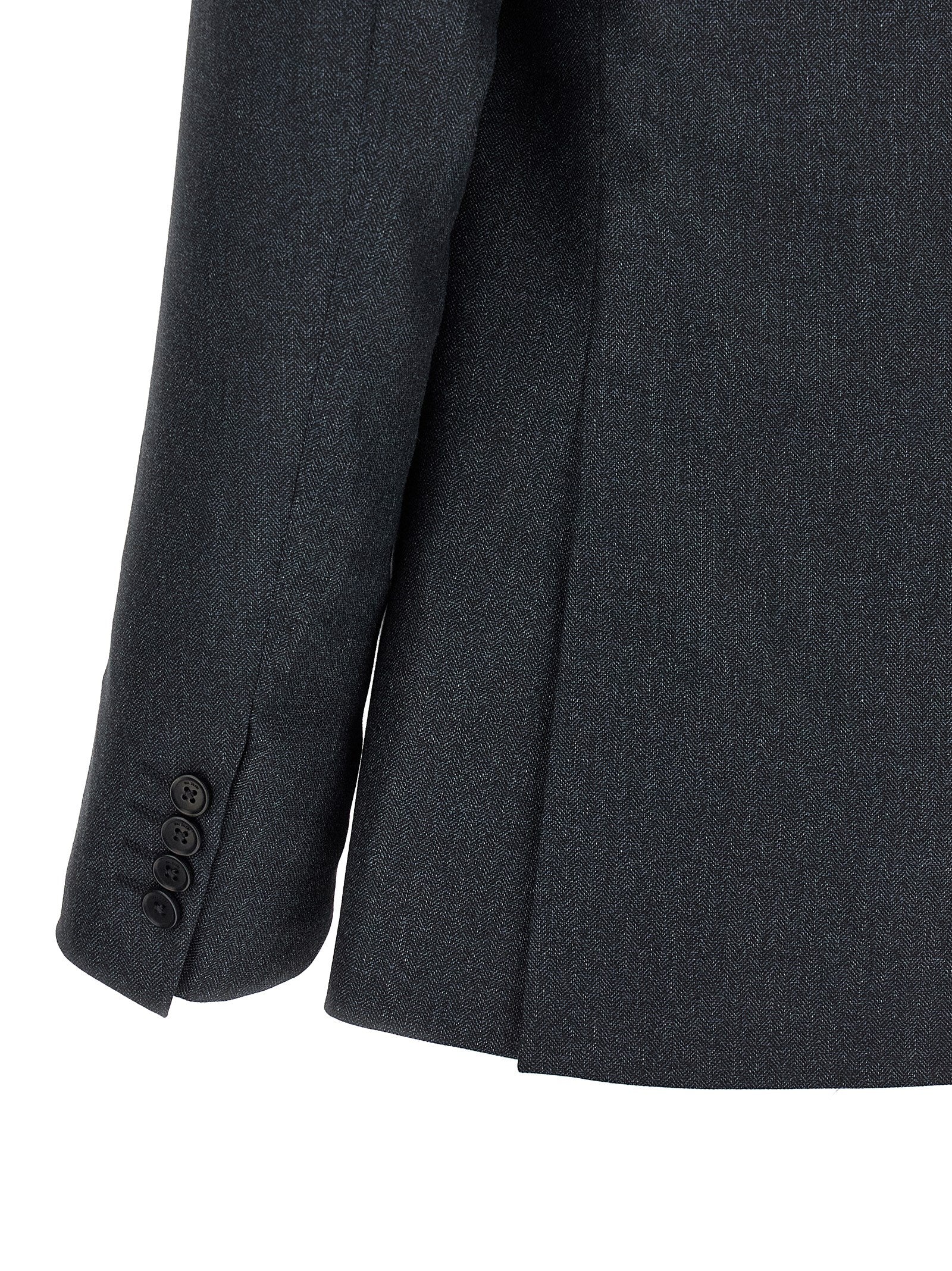 This Pant Suit by Pal Zileri for men in viscose & polyester dark-gray & gray presents a discerning silhouette, featuring a sophisticated and a discerning straight-leg for a refined and polished look.