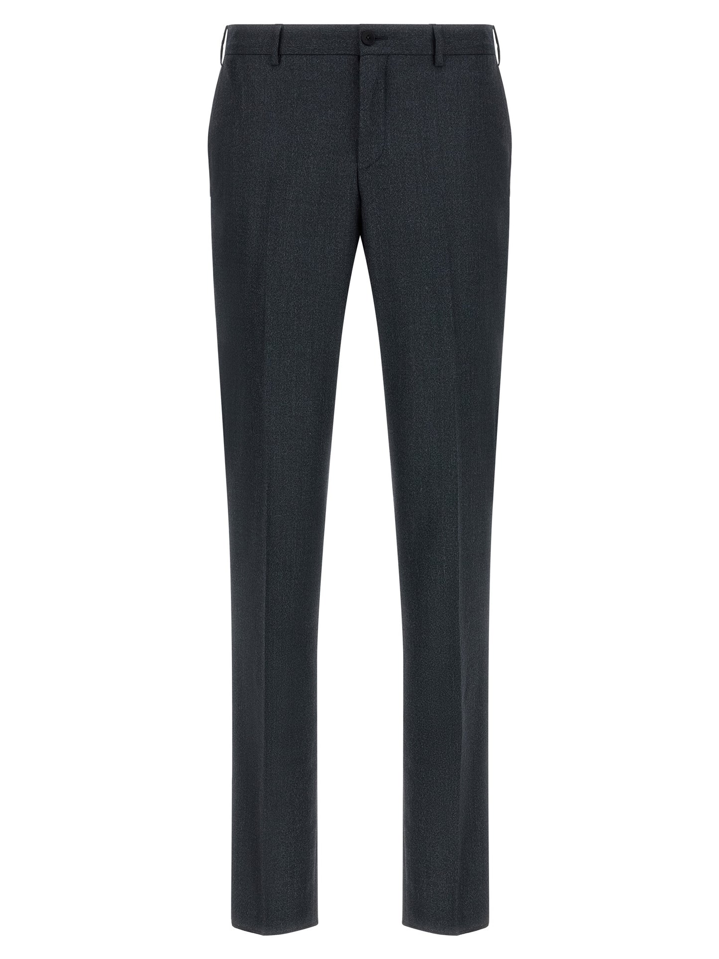 Pant Suit by Pal Zileri for men in viscose & polyester dark-gray & gray presents a sharp silhouette, artfully finished with a sharp and a sophisticated straight-leg for a truly sharp look.