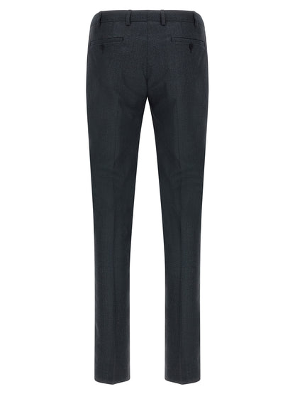 Pant Suit by Pal Zileri for men in viscose & polyester dark-gray & gray features a tailored silhouette, showcasing a sophisticated and tailored straight-leg for a refined, professional look.