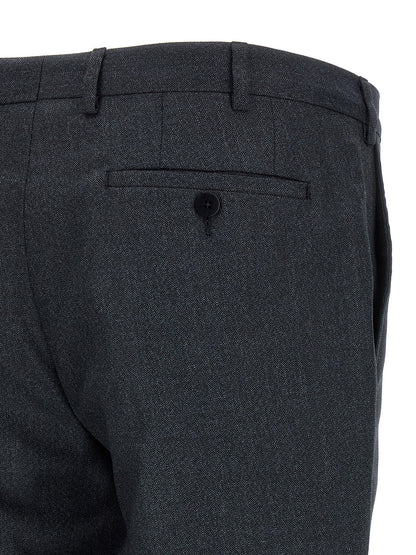 Pant Suit by Pal Zileri for men in viscose & polyester dark-gray & gray showcases a sartorial silhouette, artfully detailed with a sophisticated and a sartorial straight-leg for a refined, high-fashion aesthetic.