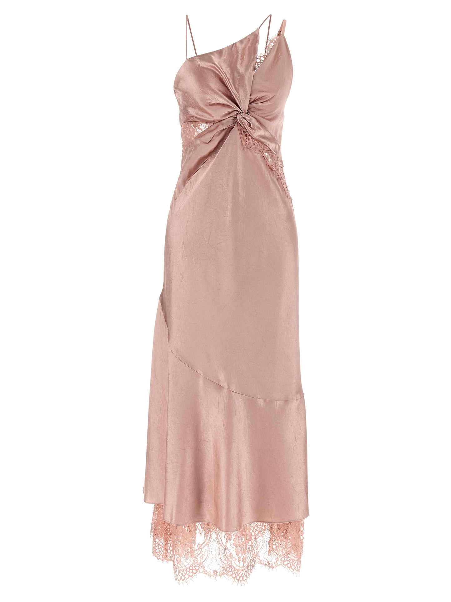 Dress by PINKO for women in acetate & satin multicolor & pink features an magnificent silhouette, artfully detailed with a magnificent and that flows into an magnificent long.